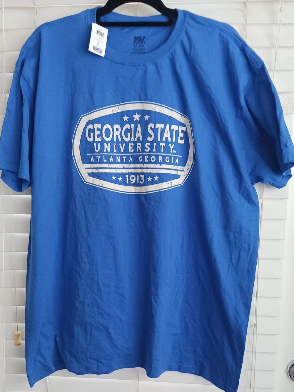 MV Sport Royal Blue Georgia State University Oval Logo Tee
